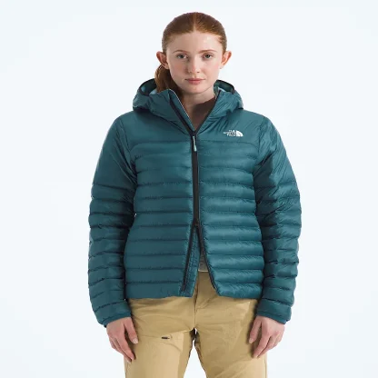 Women's Insulated Hooded Jacket - Blue