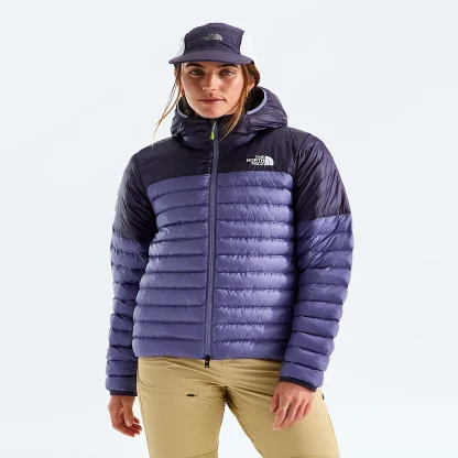Women's Insulated Hooded Jacket - Blue