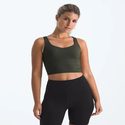 Women's Longline Sports Bra - Cedar