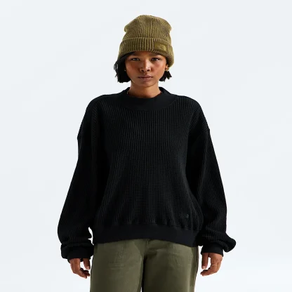 Women's Mock-Neck Top - Black
