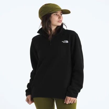 Women's Quarter-Zip Fleece Jacket - Black