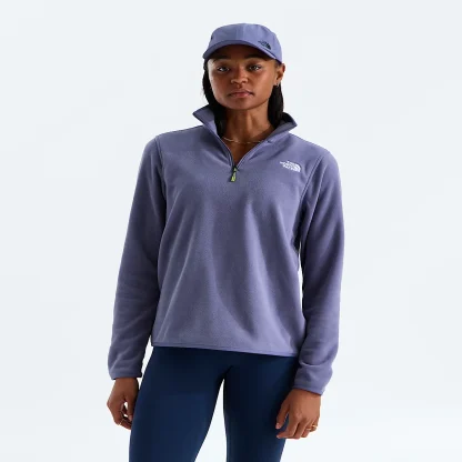Women's Quarter-Zip Fleece Jacket - Black