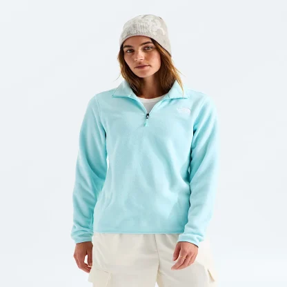 Women's Quarter-Zip Fleece Jacket - Black