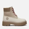 Women's Snake Print Waterproof Platform Boot
