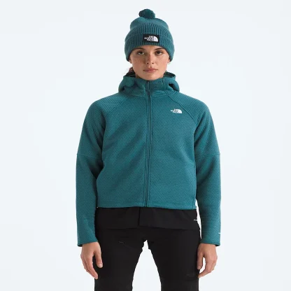 Women's Thermal Full-Zip Hoodie - Black