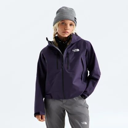 Women's Waterproof Hooded Jacket - Gray
