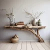 Wood Console Table Rustic Entry Table Home Decor