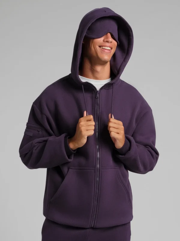 Zip-Front Travel Hoodie - Sunset