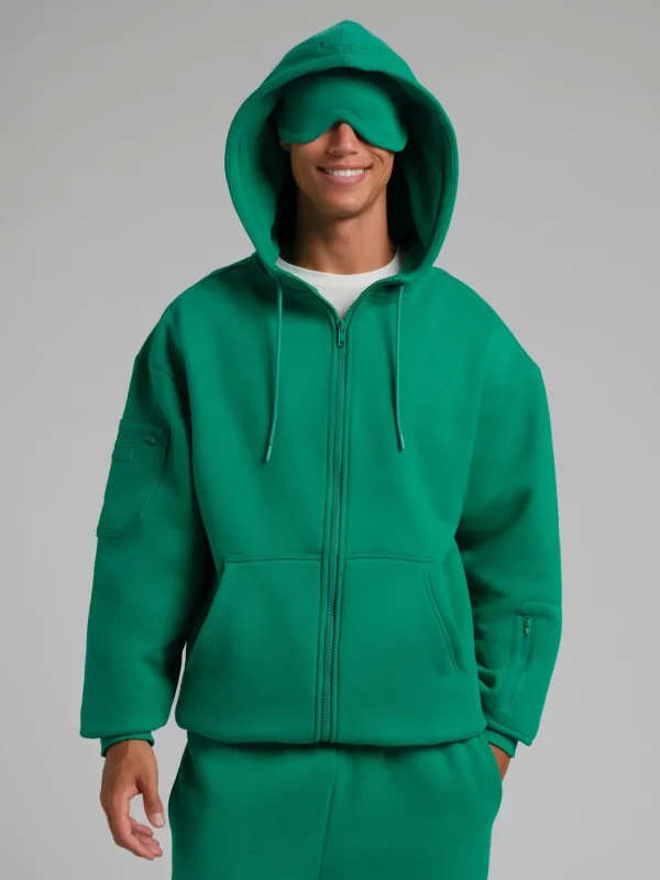 Zip-Front Travel Hoodie - Sunset