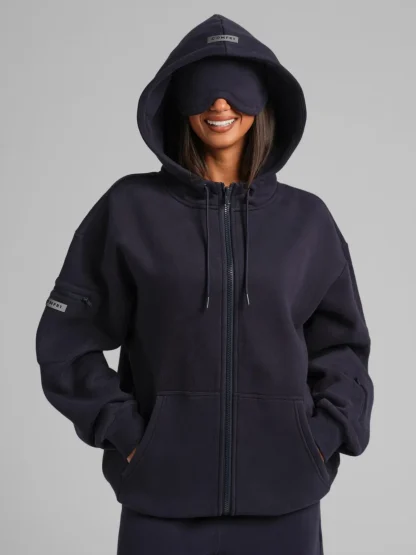 Zip-Front Travel Hoodie - Sunset