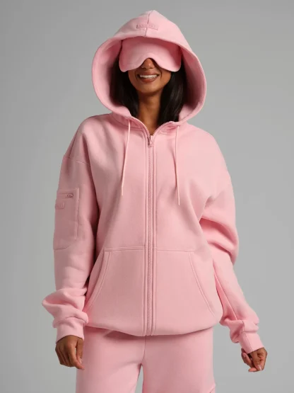 Zip-Front Travel Hoodie - Sunset