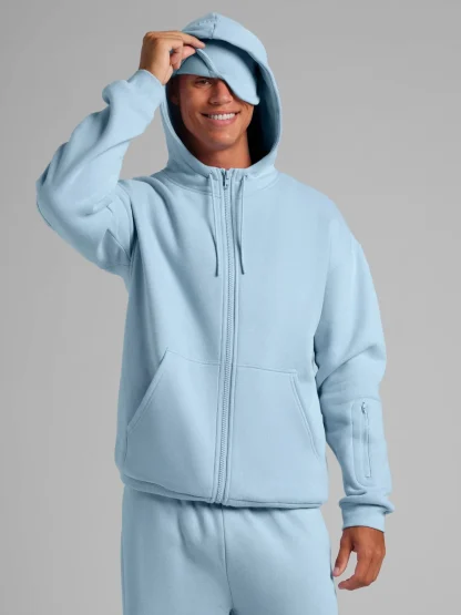 Zip-Front Travel Hoodie - Sunset