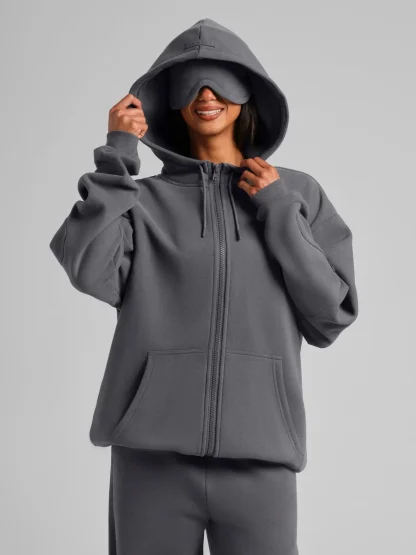 Zip-Front Travel Hoodie - Sunset
