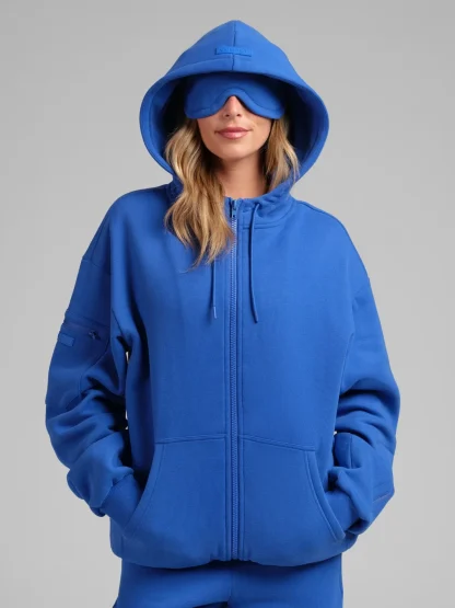 Zip-Front Travel Hoodie - Sunset