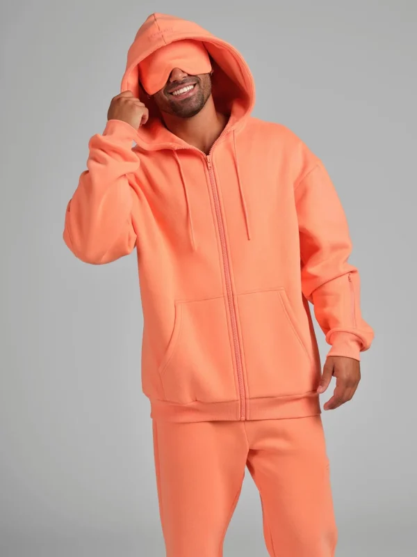 Zip-Front Travel Hoodie - Sunset