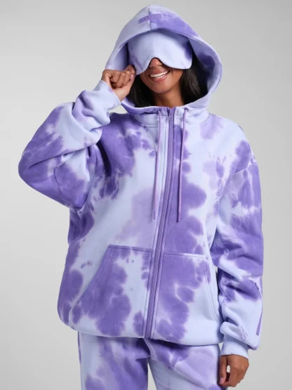 Zip-Front Travel Hoodie - Sunset