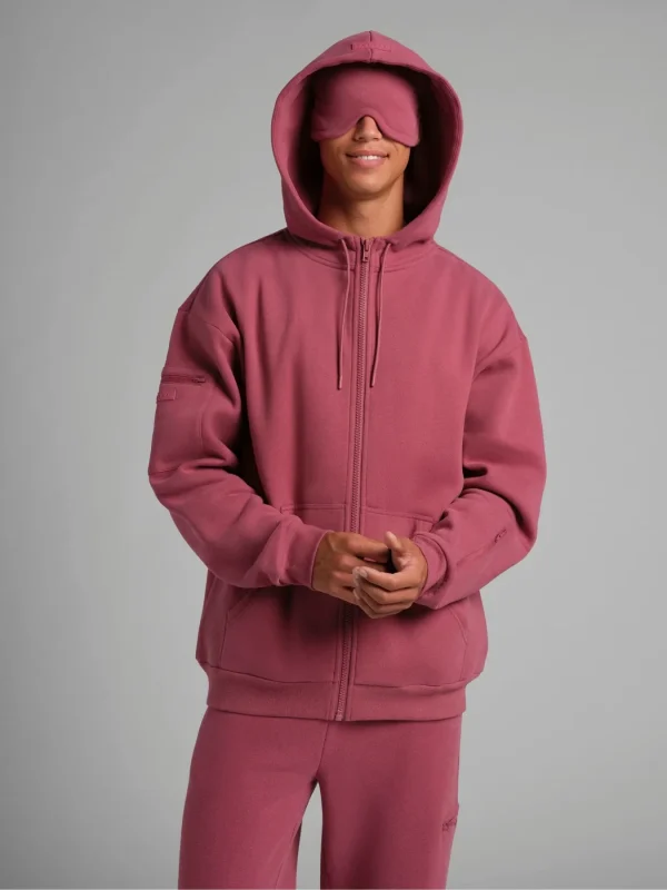 Zip-Front Travel Hoodie - Sunset