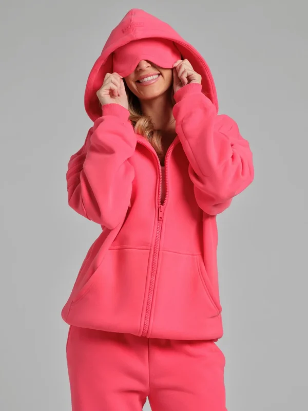 Zip-Front Travel Hoodie - Sunset