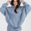 Zip-Up Hoodie - Blue Willow