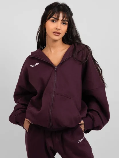 Zip-Up Hoodie - Blue Willow