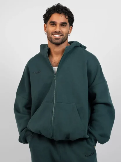 Zip-Up Hoodie - Blue Willow