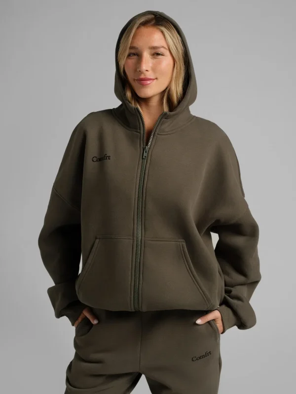 Zip-Up Hoodie - Blue Willow