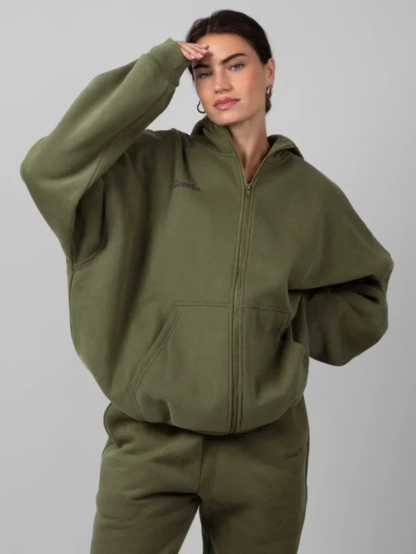 Zip-Up Hoodie - Blue Willow