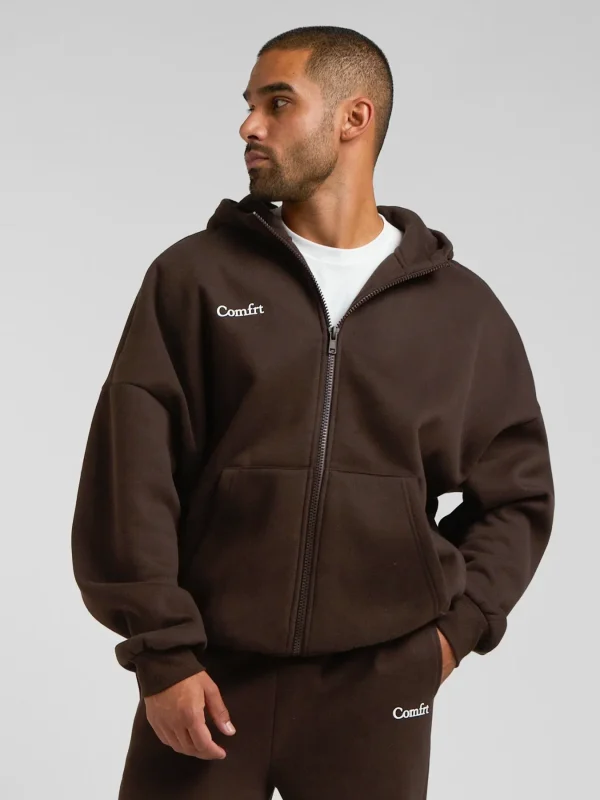 Zip-Up Hoodie - Blue Willow