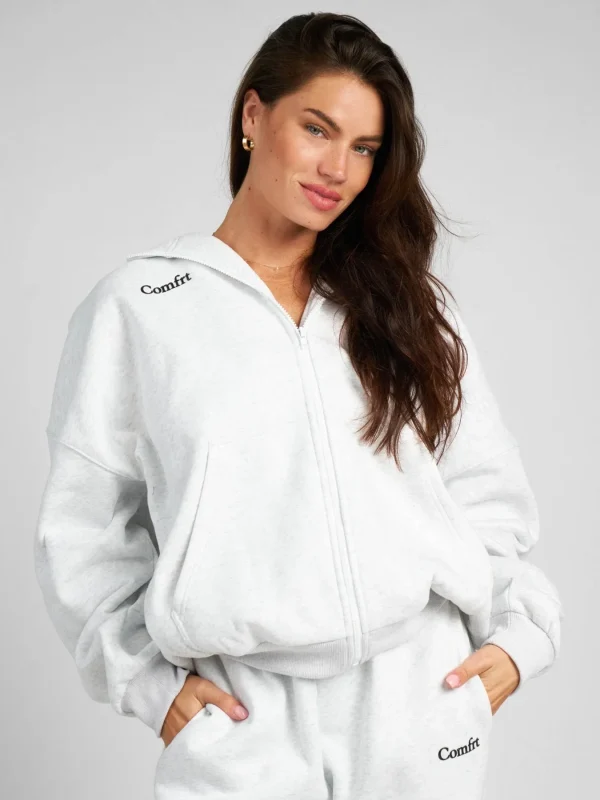 Zip-Up Hoodie - Blue Willow