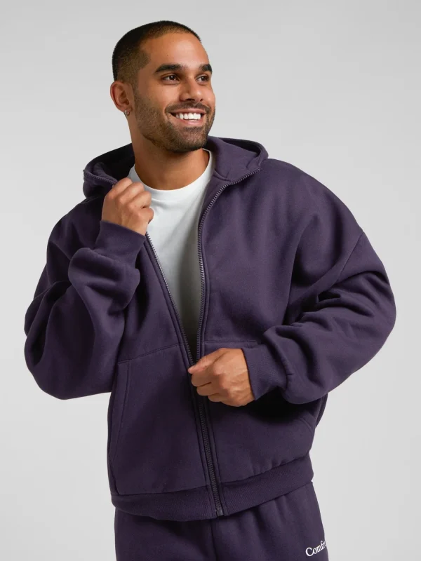 Zip-Up Hoodie - Blue Willow